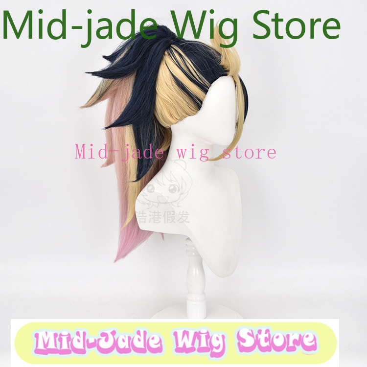 LOL KDA Akali Cosplay Wig Navy - Anime Cosplay Blue Hair recension och pris