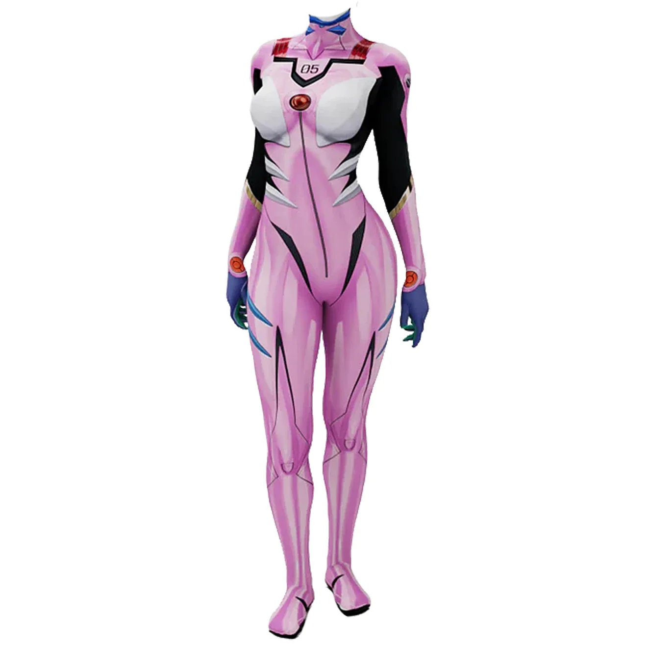 Anime EVA 05 Makinami Cosplay  - Anime Cosplay Jumpsuit recension och pris