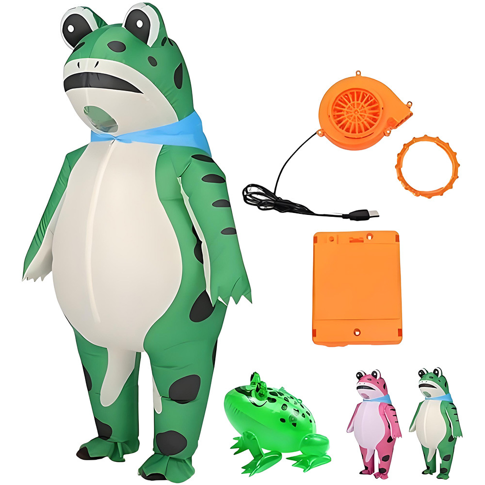 ZOETOPKID Inflatable Frog Cosp - Anime Cosplay Jumpsuit recension och pris